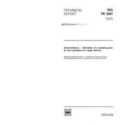 ISO/TR 5307:1991, Solid fertilizers - Derivation of a sampling plan for the evaluation of a large delivery