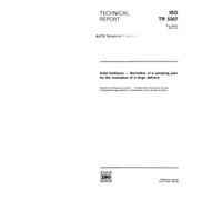 ISO/TR 5307:1991, Solid fertilizers - Derivation of a sampling plan for the evaluation of a large delivery