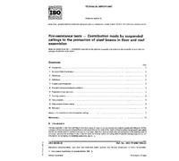 ISO/TR 6167:1984, Fire-resistance tests - Contribution made by suspended ceilings to the protection of steel beams in floor and roof assemblies