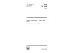 ISO/TR 6306:1989, Chemical analysis of steel -- Order of listing elements