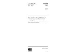 ISO/TR 7861:2003, Road vehicles - Injury risk curves for evaluation of occupant protection in frontal impact