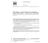 ISO/TR 9310:1987, Road vehicles - Smoke measurement of compression-ignition (diesel) engines - Survey of short in-service tests