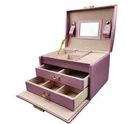 Iso Trade-Casket Kuferk Jewelry Box 6400 Rose Joyería, Multicolor, Large