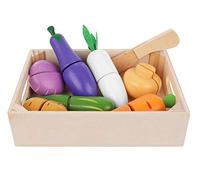 Iso Trade- Kitchen Toys Fruit Vegetables Cutting Food Set Knife Board 11207 Juguetes de Cocina, Multicolor