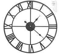 Iso Trade Large Metal 47.5 cm Vintage Wall Clock Quiet Roman Numerals 11434 Relojes de Pared, Multicolor, Único