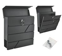 Iso Trade Large, Steel Metal, Outdoor, Front Door Mail Boxes A4 Letter BoxWall Mounted 6238 marca