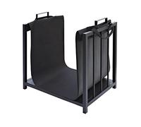 Iso Trade Wooden basket with textile cover Wood stove Elegant Modern Practical Easy storage 4164 marca