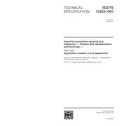 ISO/TS 10303-1003:2001, Industrial automation systems and integration - Product data representation and exchange - Part 1003: Application module: Curve appearance