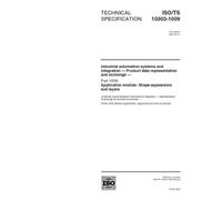 ISO/TS 10303-1009:2001, Industrial automation systems and integration - Product data representation and exchange - Part 1009: Application module: Shape appearance and layers