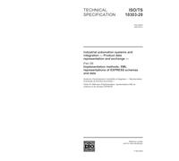 ISO/TS 10303-28:2003, Industrial automation systems and integration - Product data representation and exchange - Part 28: Implementation methods: XML representations of EXPRESS schemas and data