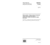 ISO/TS 11370:2000, Water quality -- Determination of selected organic plant-treatment agents -- Automated multiple development (AMD) technique