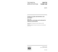 ISO/TS 13399-100:2004, Cutting tool data representation and exchange - Part 100: Definitions, principles and methods for reference dictionaries
