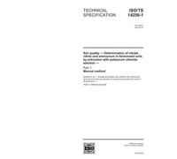 ISO/TS 14256-1:2003, Soil quality - Determination of nitrate, nitrite and ammonium in field-moist soils by extraction with potassium chloride solution - Part 1: Manual method