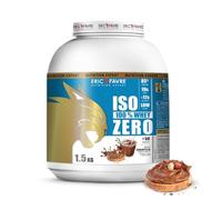 ISO WHEY ZERO 100% Pure Protein - Pure Whey Protein Isolate es sabroso y sirve para ganar masa muscular - Rápidamente asimilable - 1,5 kg - Laboratorio Francés Eric Favre (Chocotella)