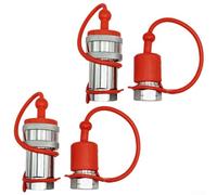 ISO5675 acopladores hidráulicos de conexión rápida 2 sistemas con acero de carbono y durabilidad mejorada (NPT1/2)