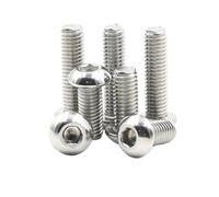 Iso7380 ss304 - Pernos hexagonales de acero inoxidable, tornillo de cabeza abotonada, m2, m2,5 m3 m4 m5 (500,M2,5 x 4 mm)