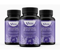 Isoflavonas de Soja con Calcio, Magnesio y Zinc | Ayuda a Aliviar los síntomas de la menopausia, el cansancio y la fatiga 60 cápsulas Vegetales (180 Cápsulas (3 Botes))