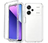 ISOI Funda para Xiaomi Redmi Note 13 Pro Plus, 360 Grados Protección Diseñada, Transparente Ultrafino Silicona TPU Frente y PC Back Carcasa Belleza Original Funda de Doble Protección - Transparente