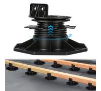 ISOISL 10 rodamientos de altura ajustable, compensación de pendiente 5°, 40-70 mm, patas de apoyo para terrazas de 40-70 mm, capacidad de carga fuerte, rodamientos para placas de terraza, WPC, madera
