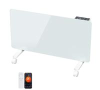 ISOISL Convector Calefacción 2000W WiFi App Termostato Mando a Distancia | Calefacción por infrarrojos silenciosa con temporizador de 24 horas, 2 niveles de calor de 5 a 50 °C, pantalla táctil LED