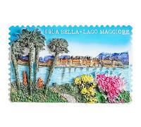 Isola Bella Lago Maggiore Italia - Imán 3D para nevera, recuerdo de viaje, decoración de nevera, calcomanía magnética para manualidades