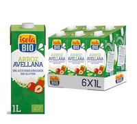ISOLA BIO - Bebida Ecológica Vegetal Arroz y Avellanas - Pack 6 X 1 L
