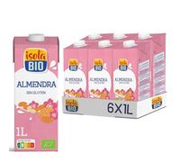 ISOLA BIO - Bebida Ecológica Vegetal de Almendra - Pack de 6 X 1 L