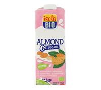 ISOLA BIO - Bebida Vegetal de Almendras de 1 L, sin Azúcares Añadidos y Sin Lactosa, Apto para Veganos, Optima para Tomar Sola, con Café o en Batidos