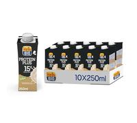 ISOLA BIO - Pack de 10 Unidades de 250ml de Bebida Ecológica Vegetal Soja con Vainilla - 15g Proteína - Sin Azúcares Añadidos y Sin Lactosa - Vegano - Formato para llevar