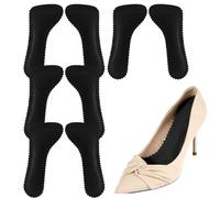 Isolas para sandalias mujeres, 4 pares insertos de tacón altos para mujeres, almohadillas adhesivas invisibles Arch Support no deslizan insertos delgados Linters 3/4 almohadillas de zapato de confort