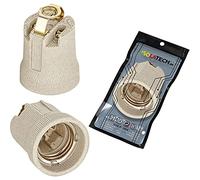 ISOLATECH 1pc E27 zócalo de cerámica con soporte de montaje y M10x1 rosca interna LED bombillas de ahorro de energía (max.250V/4A) bombillas para el hogar techo baño cocina resistente al calor