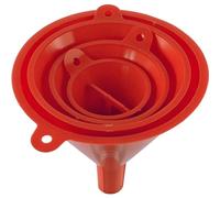 ISOLATECH Juego de 4 embudos de PE de Ø 50/75/100/125 mm - aptos para uso alimentario y resistentes a productos químicos, para cocina, taller y laboratorio
