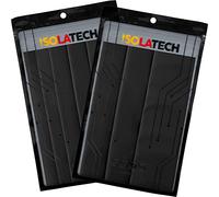 ISOLATECH Juego de tubos termorretráctiles 2:1, sin pegamento, en blanco, negro, diámetro 40 mm, 1,0 m, en 5 unidades x 20 cm y diámetro de 70 mm, 0,6 m, 3 unidades x 20 cm