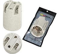 ISOLATECH Portalámparas de cerámica E14, rosca Edison RoHS hasta 250 V y 4 (aquí: 1 piezas)