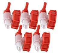 ISOLATECH SABEU Fluxx 5pcs AH 23/61 Grifo de salida HF para bidones de 20L y 30L con rosca DIN 61 exterior 60,5mm grifo de vaciado apto 23mm para decantar llenar dosificar sin gorgotear