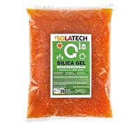 ISOLATECH Silica Gel regenerable desecante naranja 0,5 kg bolsa Silicagel de deshumidificador Gel de sílice, también apto como secador de filamento