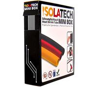 ISOLATECH tubo termoretráctil 2:1 Mini Box sin adhesivo gris Ø19.1mm 5 metros para coche USB camping reparación UV resistente aislante rollo sin etiquetar en práctica caja dispensadora