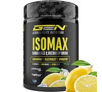 Isomax - 1000g Bebida isotónica en polvo con maltodextrina, glucosa, agua de coco, aminoácidos, electrolitos y vitaminas - Vegano - con Palatinose™, CocoMineral®, Aquamin® (Limón)
