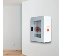 ISOP Caja de Almacenamiento de Desfibrilador DEA | Caja de Primeros Auxilios Montada en la Pared | Gabinete Universal para Equipo de Emergencia, Escalera contra Incendios - Armario DEA -Estuche DEA