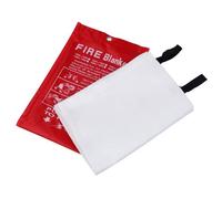ISOP Manta Ignífuga de Fibra de Vidrio 180 x 200 cm, Manta ignífuga, Manta de Emergencia Resistente, Manta de Supervivencia de Calidad A, Manta cortafuegos