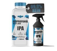 Isopropanol 99,9% | 1L Isopropanol | IPA 1000ML | Isopropanol para el hogar y la electrónica | Lentes y pantallas IPA