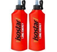 Isostar - Botella de vacío flexible 500 ml - Running, Trail, Ciclismo: Long Energy +3H (Paquete de 2)