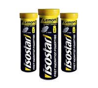 ISOSTAR SABOR LIMÓN - Hydrate & Perform Powertabs - Fórmula Isotónica - Preparado para Bebida de Aporte de Glúcidos y Electrolitos - Resistencia en Entrenamientos Prolongados - 120g (10x12g)