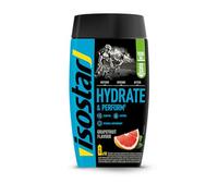 Isostar Hydrate & Perform, 400 gr de Bebida Electrolítica Isotónica, Solución Electrolítica para Opimizar el Rendimiento Deportivo, Sabor Pomelo, 10 raciones
