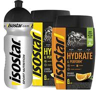 Isostar Hydrate & Perform Sabor a Naranja 400g + Limón 400g + original botella 500 ml