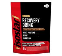 Isostar Long Energy Recovery Drink Macchiato Avellana - Bebida de Recuperación Post-Entreno con 12g de Proteína Whey, 3,5g de BCAA, Carbohidratos y Electrolitos, 450g
