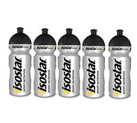 Isostar Sport - Botella de Agua 500-650 ml - BPA-Free - Botella de Agua para Correr, Montar en Bicicleta, Gimnasio, Senderismo - Cierre práctico y estanco Push & Pull, (5x500 ml)
