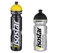 Isostar Sport water bottle 500-650 ml + 1000 ml - BPA-free - Botella de agua para correr, montar en bicicleta, gimnasio, senderismo - Cierre push & pull práctico y estanco