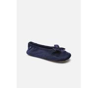 Isotoner Ballerine Microvelours - Nœud Grosgrain W 37 - 38 Azul