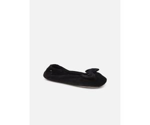 Isotoner Ballerine Velours Bio - Grand Nœud W 39 - 40 Negro